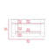 Table de rangement, une tablette de table extensible, quatre pieds, tablette inférieure-84377358