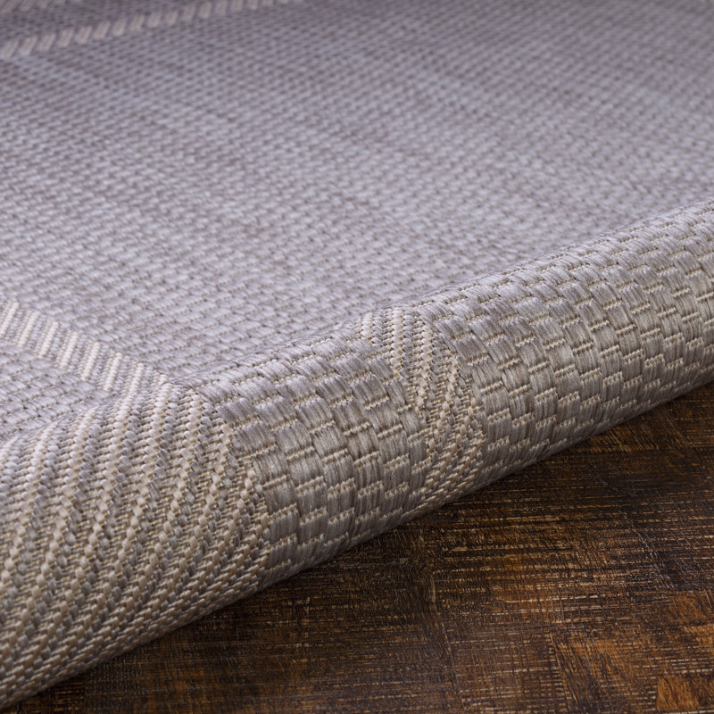 Tapis intérieur / extérieur gris Koziol, Rectangle 5 pi 2 po x 7 pi 6 po