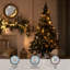 Ampoule de Noël à DEL C7, verre transparent de 0,6 W, blanc doux 2700 K, culot candélabre E12, à intensité variable