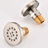 Brushed Nickel Bathroom Shower Faucet With Soft Rubber Spray Holes And Fixture 360-degree Rotation Included Diverter Valve-118768078