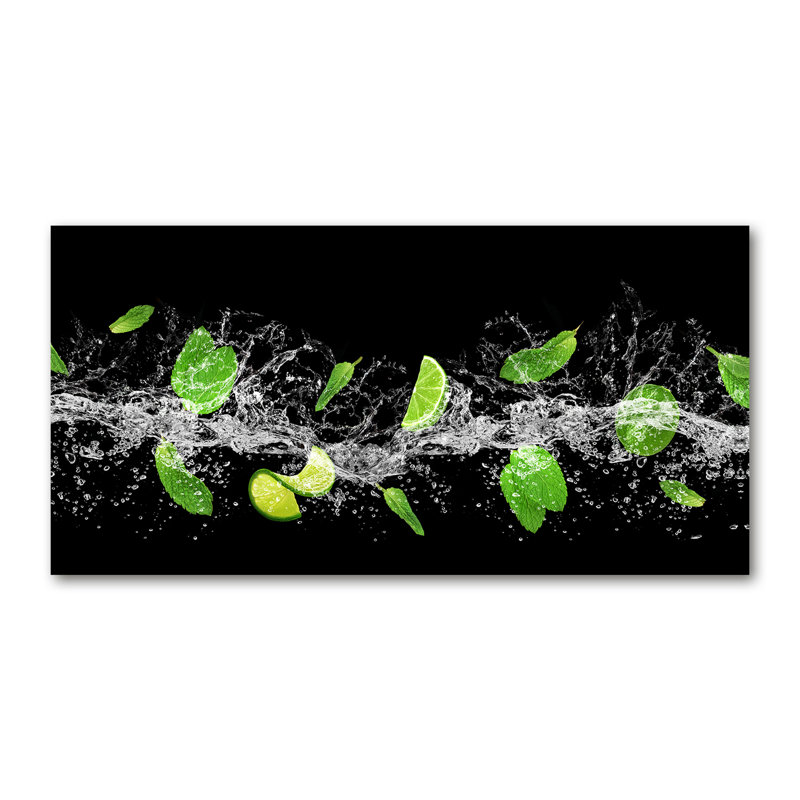 Lime With Mint - No Frame Print on Canvas
