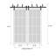 Portes coulissantes de grange coulissantes pour garde-robe | Ego 5000 | Ensemble de quincaillerie Modern Rails | Portes de garde-robe de chambre en bois massif-99700011-99700034