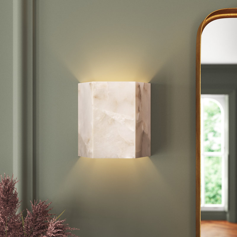 Plafonnier encastré hexagonal 1 lumière Susannah, Blanc