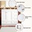 Meuble-lavabo sur pieds 36 po style Shaker-1255790070