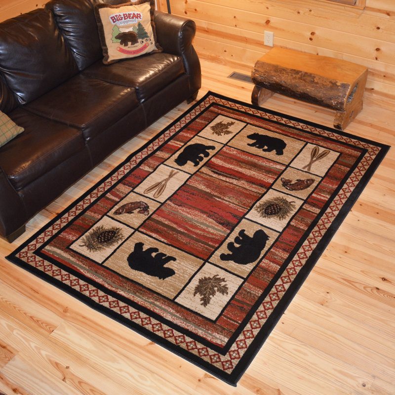 Tapis géométrique Haysi Haysi, Rectangle 5 pi 3 po x 7 pi 3 po