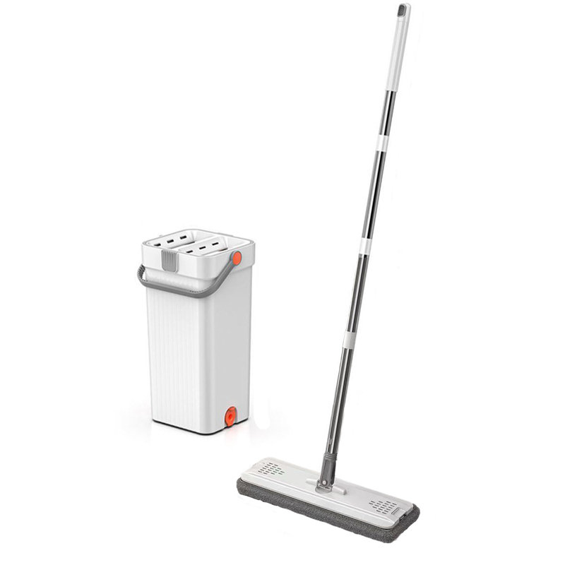 Flat Mop And Bucket Set Wet And Dry Use