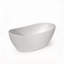 Baignoire autoportante en acrylique blanc lustré de 60 pouces avec un design de trempage profond moderne