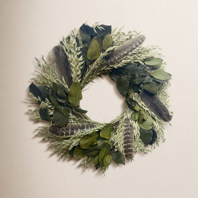 22" Handcrafted Fall Leaf Wreath