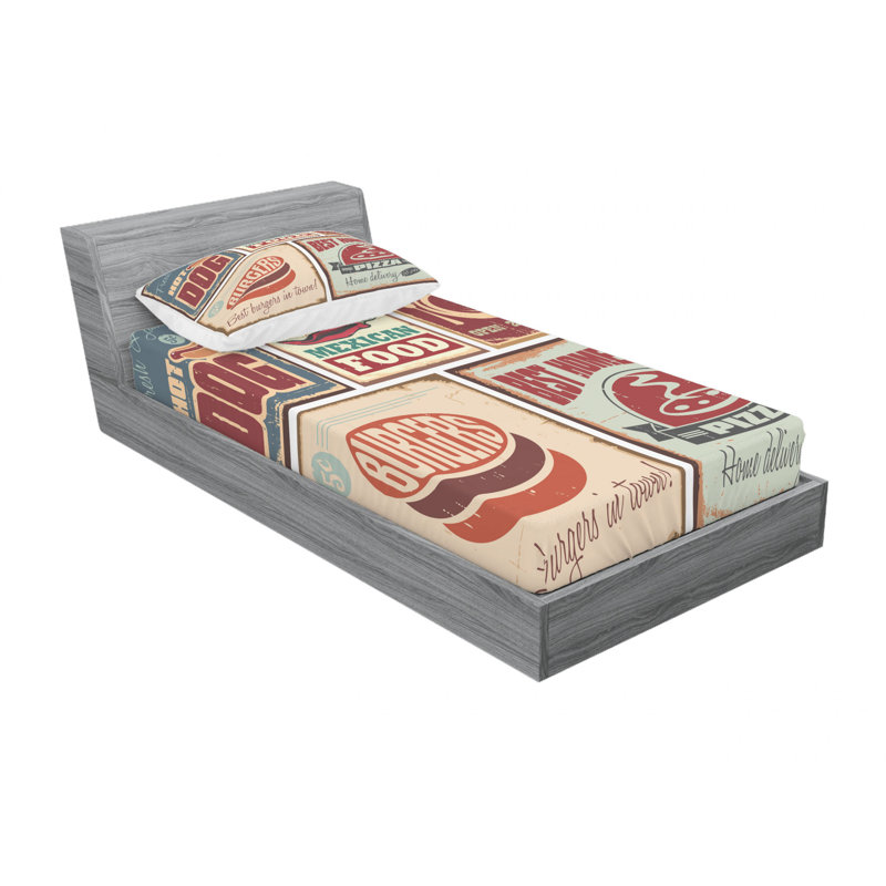 Microfiber Sheet Set, Twin XL Sheet Set with Fitted Sheet