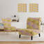 Fauteuil de chambre en tissu Golden