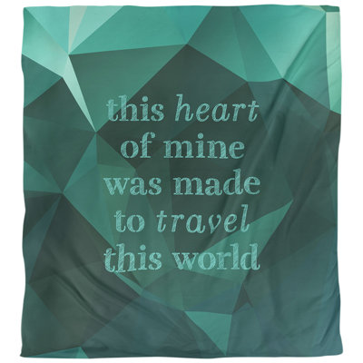 Housse de couette simple Travel Love Quote