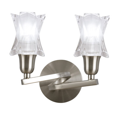 Walk Chrome LED Armed Sconce
