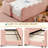 Boucle Upholstered Dinosaur-Shaped Kids Bed With Safety Guardrails And Solid Wood Slat Support-253723894