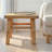 Fostoria Reclaimed Elm Wood Side Table-1615389824