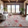 Premium Machine Washable Sykora AMF1500 Floral Rug