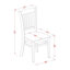  Ensemble de table de cuisine 9 pièces comprenant une table de salle à manger rectangulaire avec rallonge papillon et 8 chaises de salle à manger, 42 x 84 po, lin blanc-1811224583-1811224633