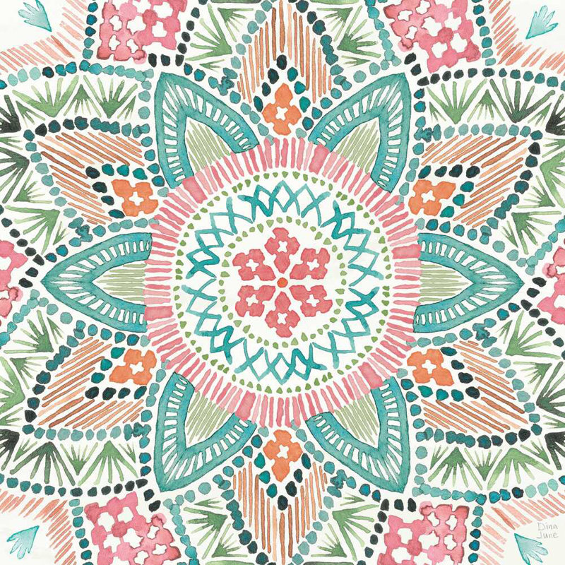 " Macrame Meander VII " by Dina June Painting Print, 30" H x 30" W x 1.25" D