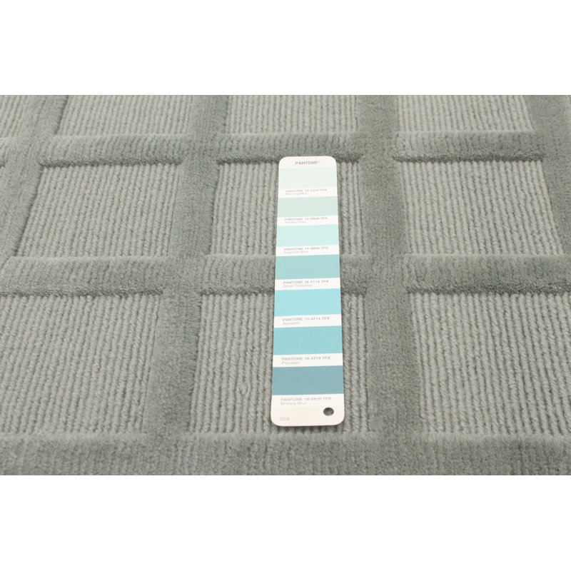 Tapis vert en laine noué à la main Gunnels