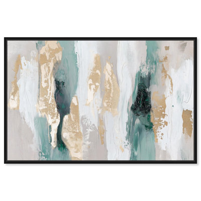 «Verdant Tides», art abstrait moderne par Art Remedy