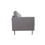 Causeuse en lin gris clair