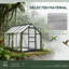 Serre en aluminium en polycarbonate