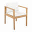 Chaises de salle à manger d'extérieur (ensemble de 2) avec structure en bois d'acacia