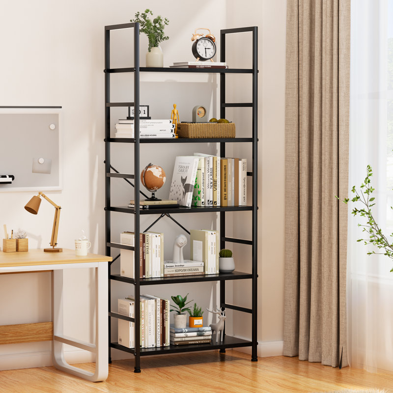 Tarl Shelving Unit, (5 Shelves) 62.2"H x 23.62"W x 11.8"D, Black