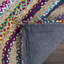 Tapis géométrique en jute / chindi tissé à la main Abhay-24290533