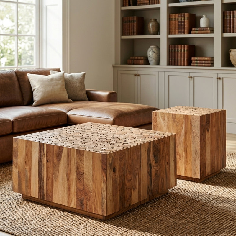 Fessler Coffee Table And End Table Natural