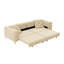 Canapé-lit convertible 3-en-1 de 97,7 po, canapé-lit coulissant à siège profond de 28,4 po, canapé moderne capitonné à boutons, canapé 4 places avec repose-pieds mobile pour appartement, bureau, chambre à coucher, abricot (ancien SKU: W1885S00201)-131141794
