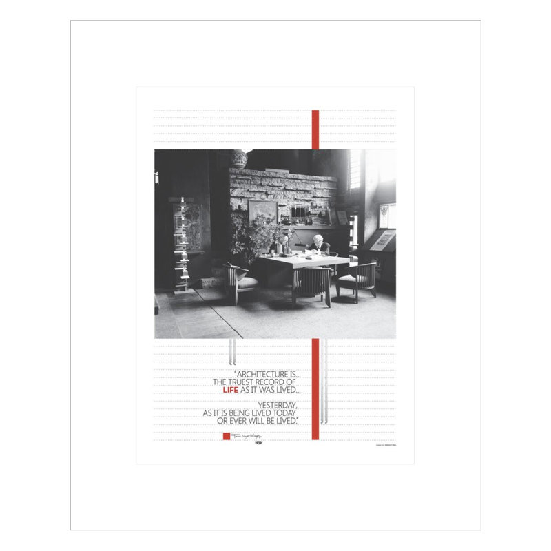 «Architecture is by», estampe numérique encadrée, H 16,75 po x l 13,74 po