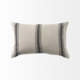 Sonia Striped Fabric Reversible Pillow Cover