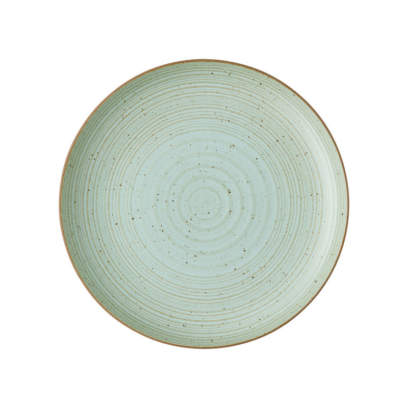 Nature Stoneware Dinner Plate, Leaf Green