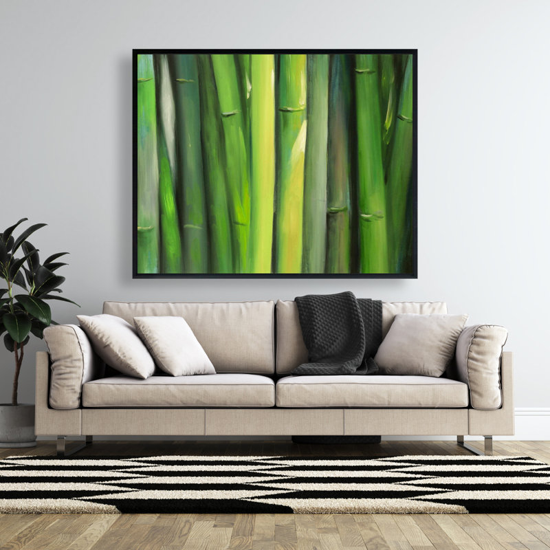 Bamboo Plant Print On Canvas