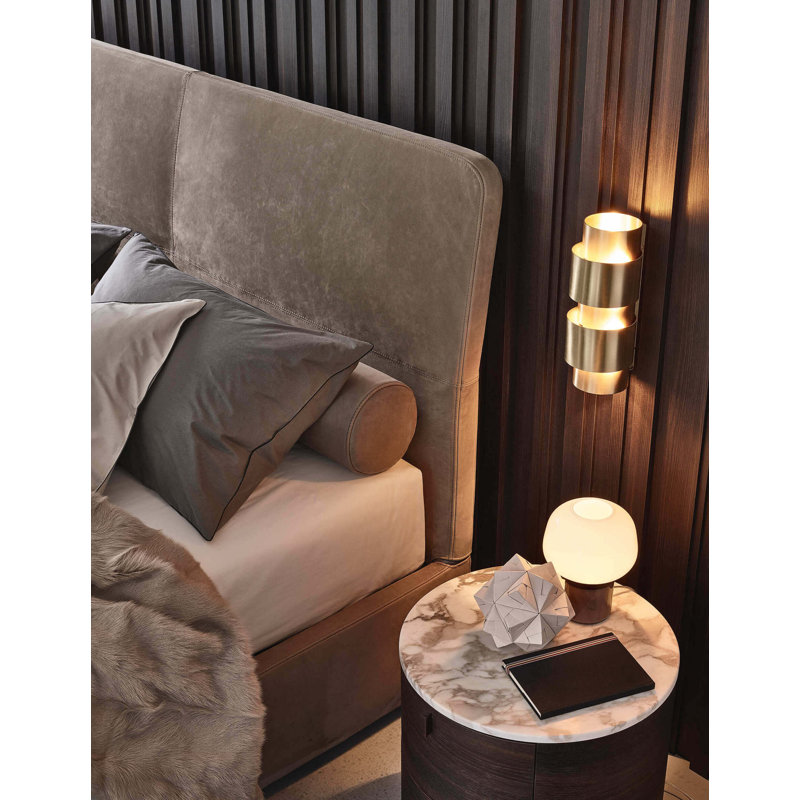 Ring 2 - Light Flush Mounted Sconce, Satin Brass