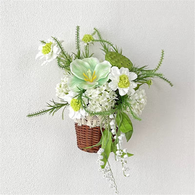 Fleur artificielle murale
