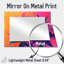 Electric Electric Jungle In Neon Colors Pop Art II - Miroir d'appoint mural Plants - imprimé sur métal-2056581623