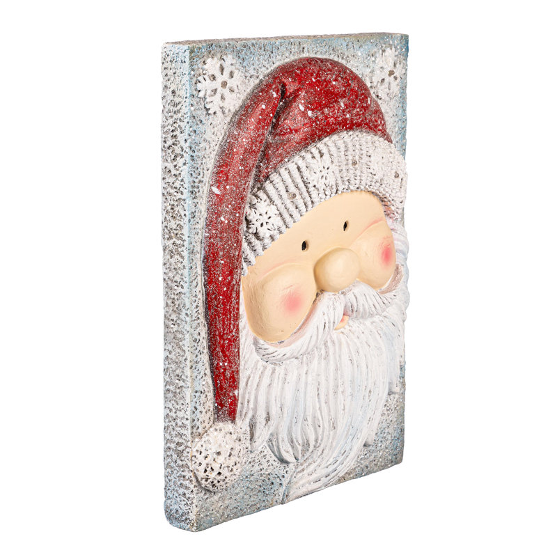 Décoration murale DEL texturée Père Noël