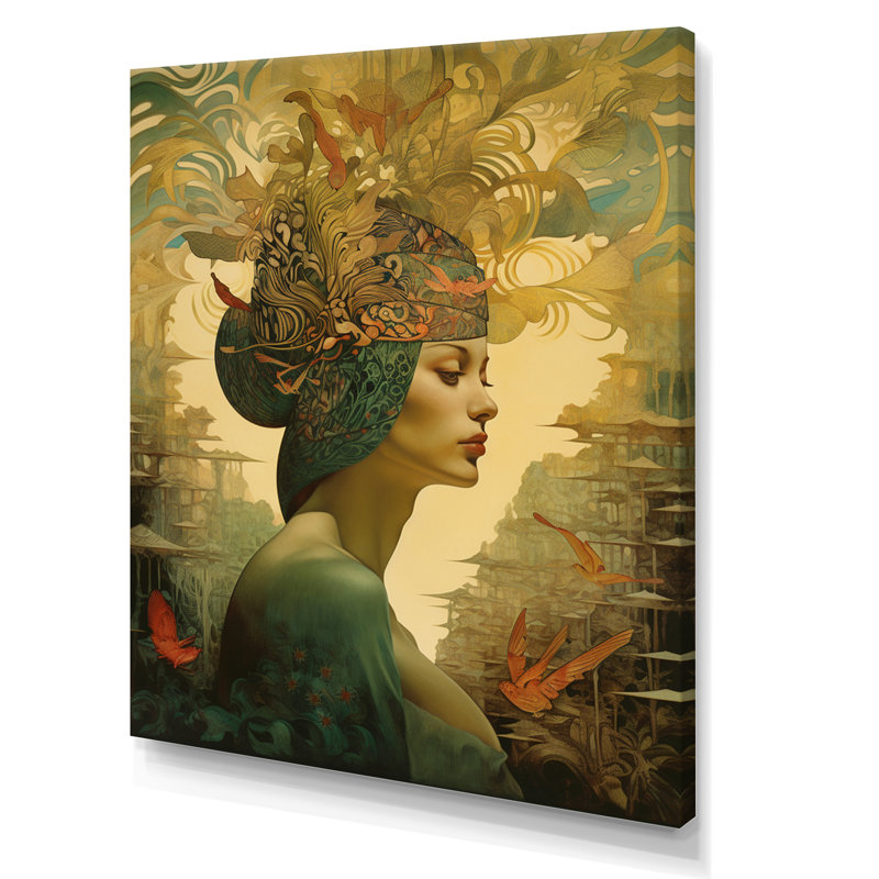 «Goddess Dreams in Tender Tones I», reproduction sur toile, H 40 po x l 30 po x P 1,5 po, Toile tendue