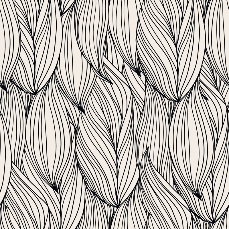 Ornate Leaves Wallpaper, 200cm W x 200cm L