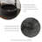 14'' Round Bathroom Sink, Striped Vessel Ceramic Basin Without Faucet, No Cabinet, Black