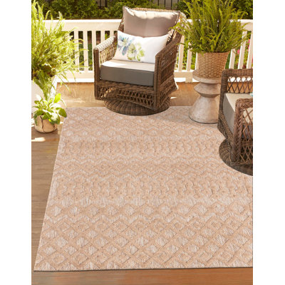Tapis intérieur / extérieur beige Groce