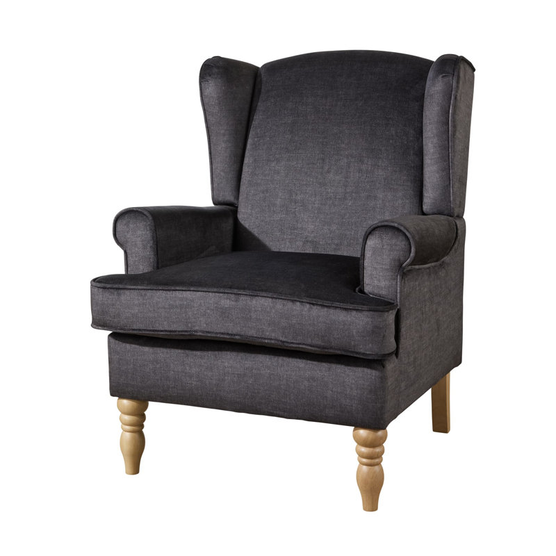 Helena Wingback Chair, Grey