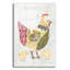  «Patchwork Chickens 3» par Courtney Prahl, art mural en verre, 12 po x 16 po