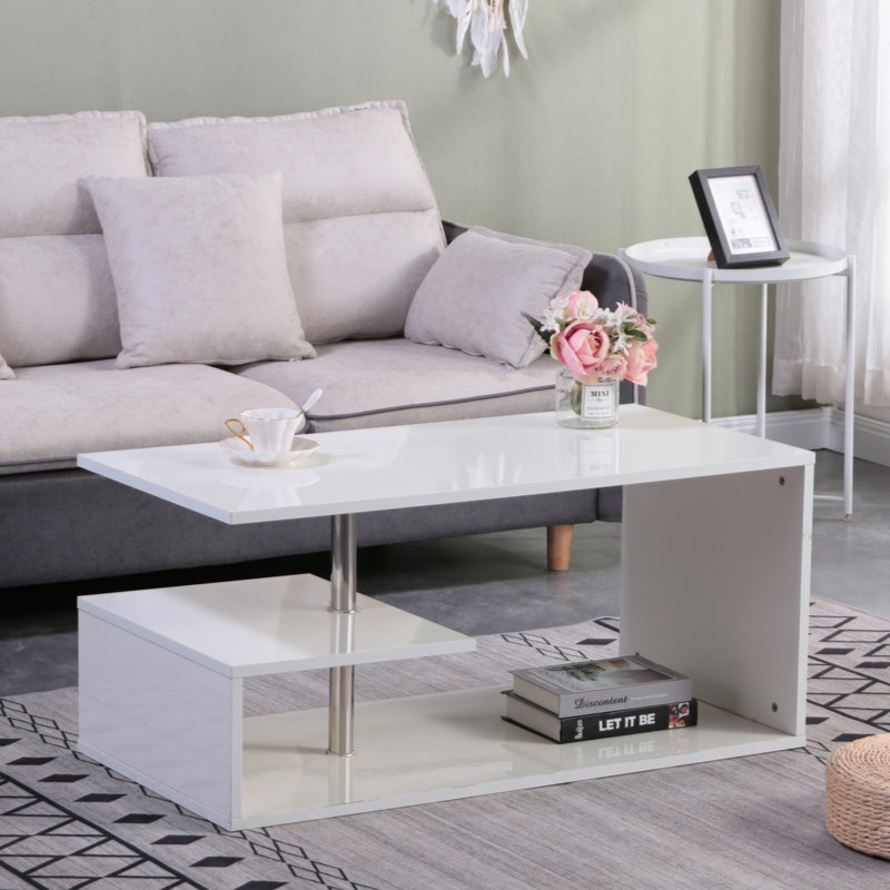 Hasifa Coffee Table With RGB LED Various Colour Lighting, Living Room Coffee Table