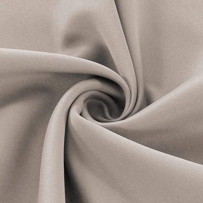 Lundon 100% Blackout linen for Bedroom Curtain Panels Thermal Insulated Back Tab/Rod Pocket Window Treatment Drapes for Living Room
