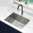 KBFmore Double Bowl Tight Radius Stainless Steel Kitchen Sink Only-89710343-89710345