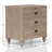Dana Heights 3-Drawer Nightstand with USB Charging – Sand Finish, Mindi Veneer