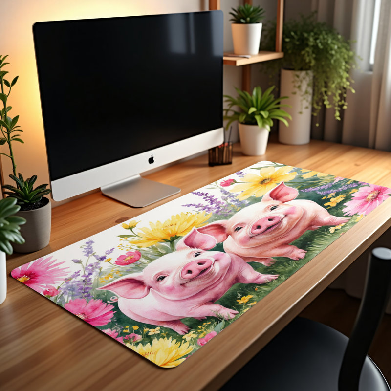 Polyester Desk Pad, 14.4x12.1