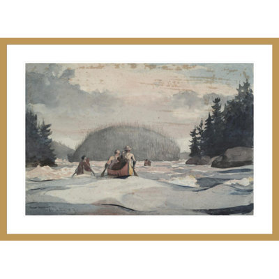 «Île Malin» par Winslow Homer, impression giclée encadrée